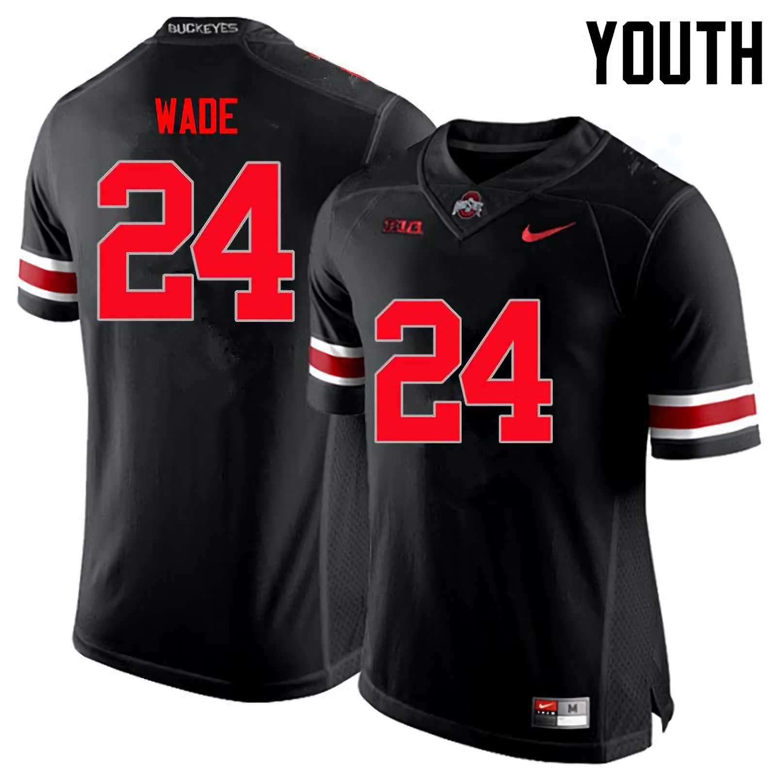 Shaun Wade Ohio State Buckeyes Youth NCAA #24 Nike Black Limited College Stitched Football Jersey WGZ2656OX
